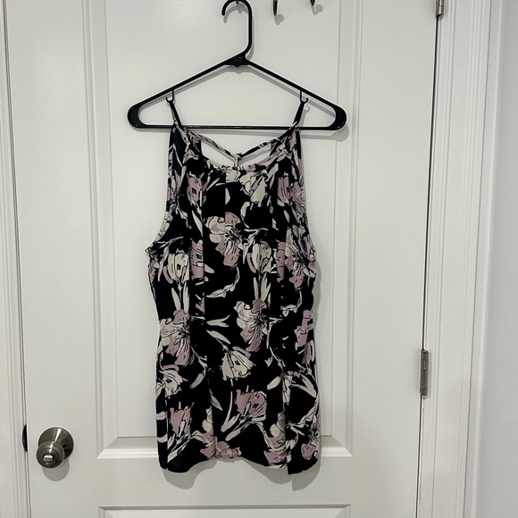 Banana Republic Floral Tank Blouse (Large) - Picture 6 of 7